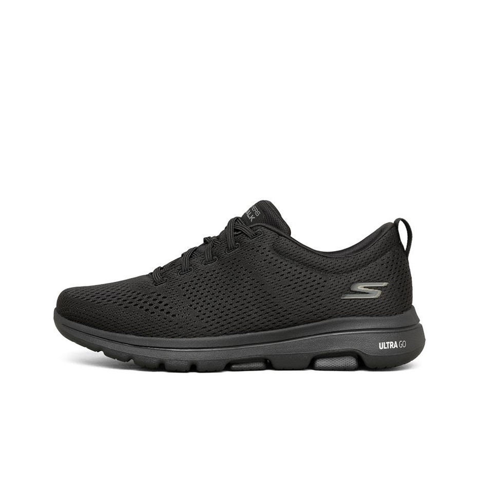 Men Shoes Black - Skechers Go Walk 5 Cushioning Abrasion