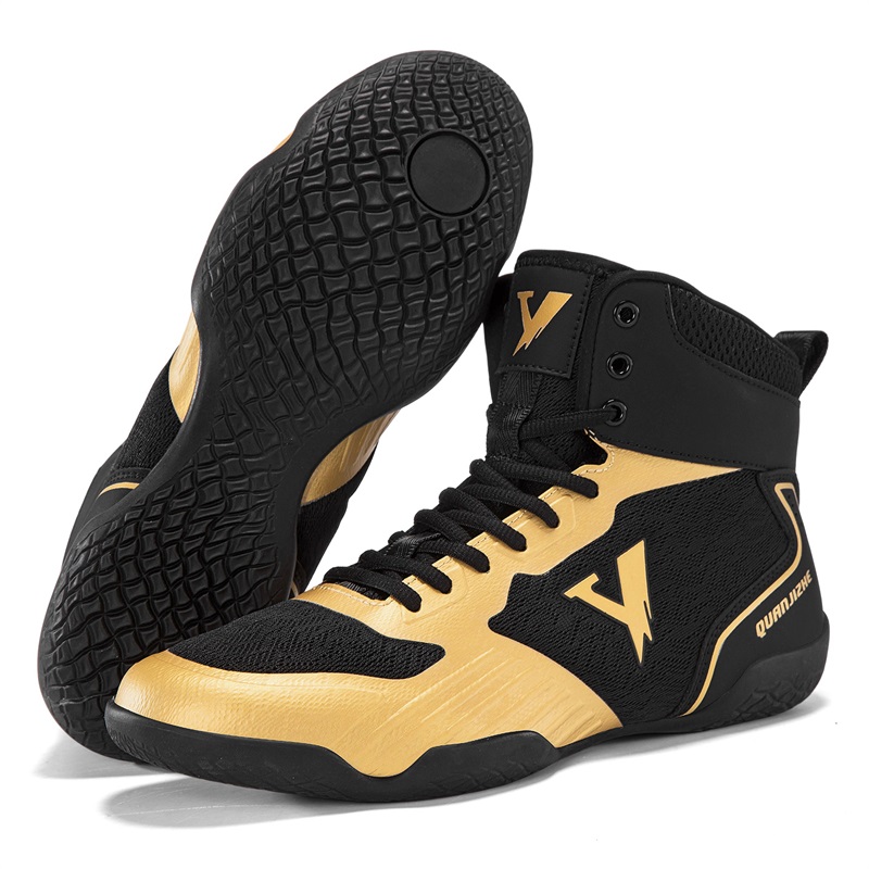 Men Shoes Brands - Designer Brand Wrestling Shoes Mesh Breathable