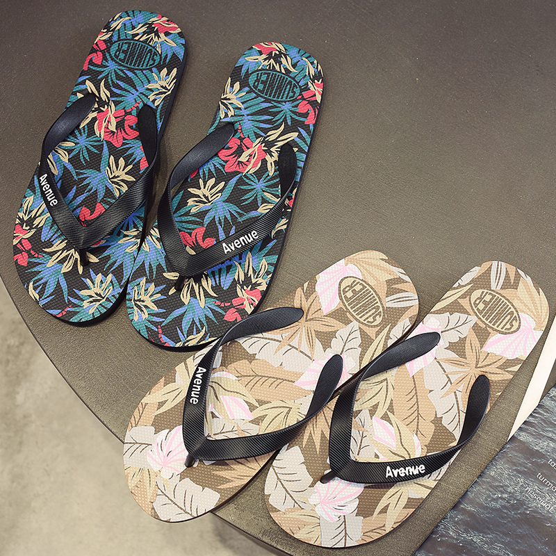 Men'S Shoes Dress Casual - Hawaii Print Slippers Men Flip Flops