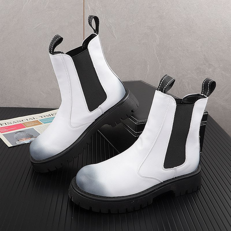 Men Shoes Black - Men Luxury Fashion Genuine Leather Boots