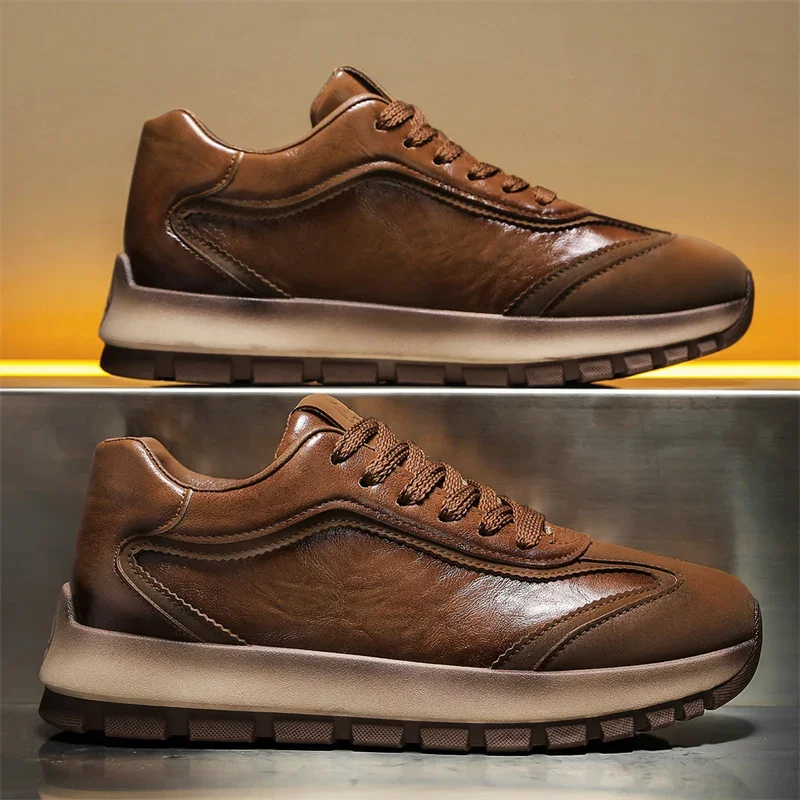 Men'S Shoes Hugo Boss - Luxury Men's Sneakers All Seasons Leather