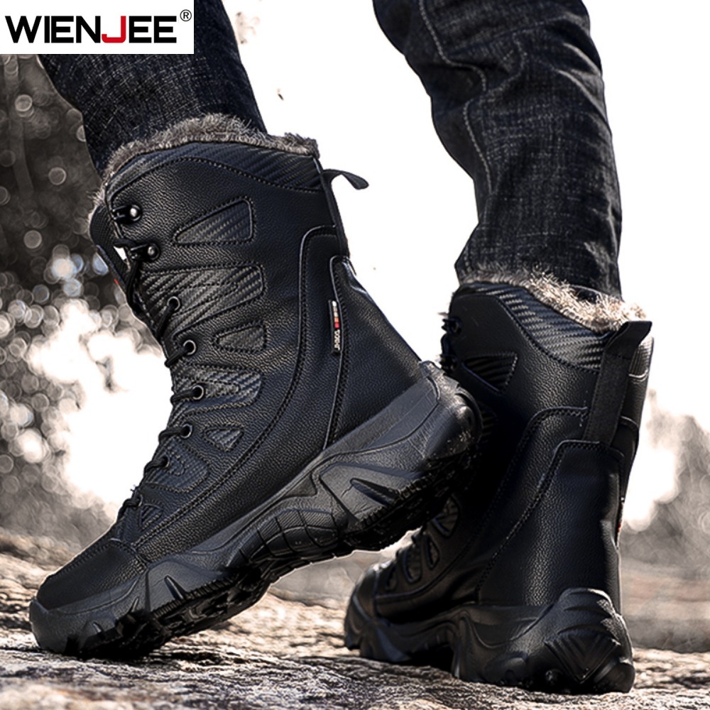 Winter Waterproof Men Boots Pl - Men Shoes Type ulasan dan harga