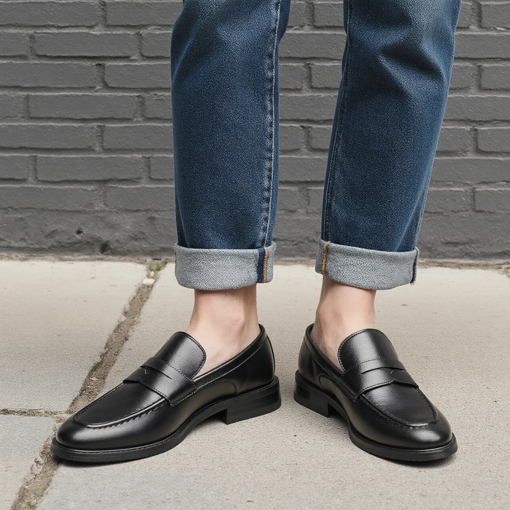 Men's Black Penny Loafers Clas - Men'S Shoes Hugo Boss ulasan dan harga