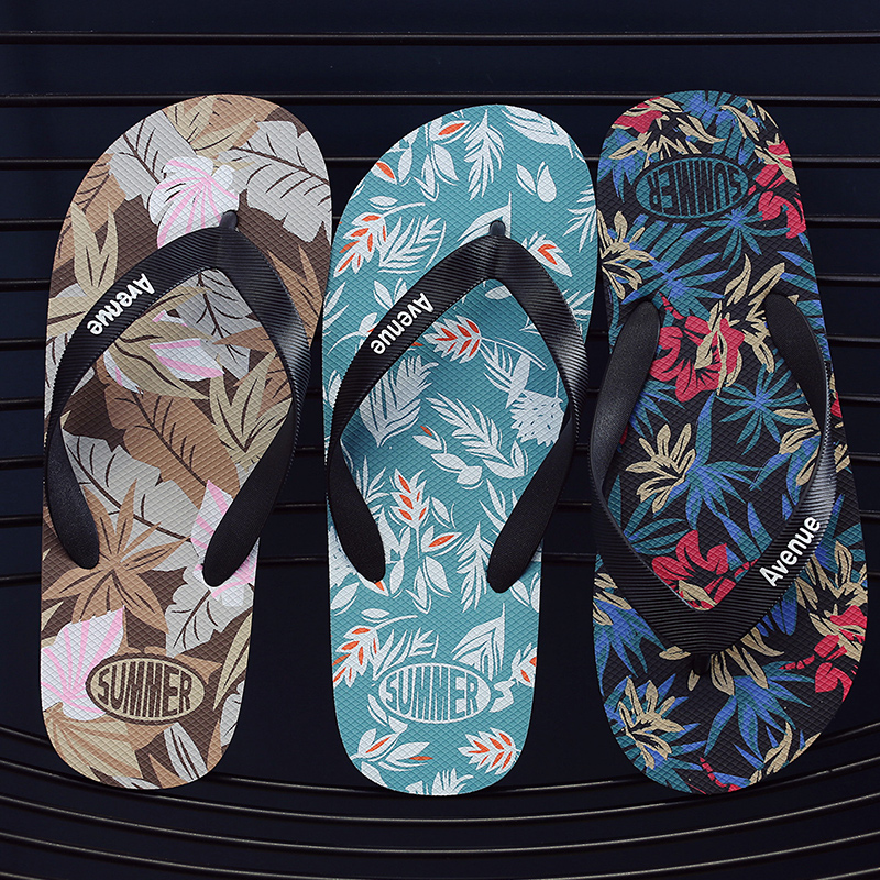 Hawaii Print Slippers Men Flip - Men'S Shoes Dress Casual ulasan dan harga