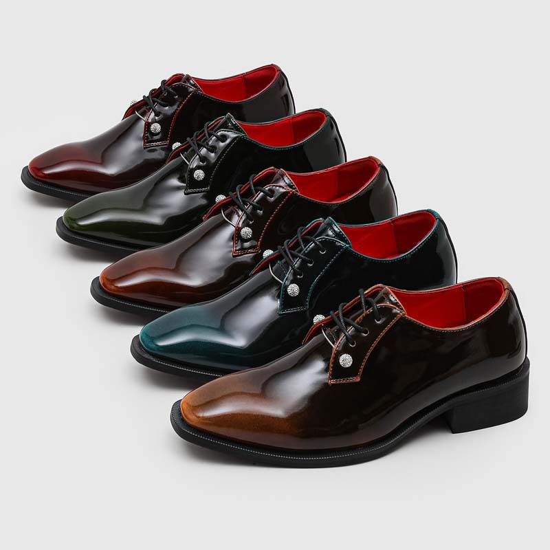 Luxury Patent Leather Derbys D - Men Shoes Type ulasan dan harga