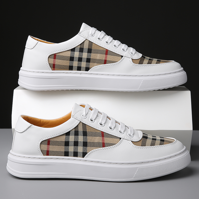 Men Plaid Patchwork Skateboard - Men Shoes Dior ulasan dan harga