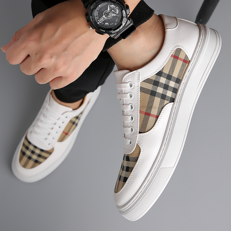 Men Plaid Patchwork Skateboard - Men Shoes Dior ulasan dan harga