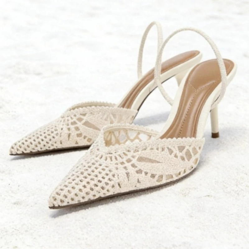 Novely Hollow Woven Design Hee - Dress Shoe Pointed ulasan dan harga