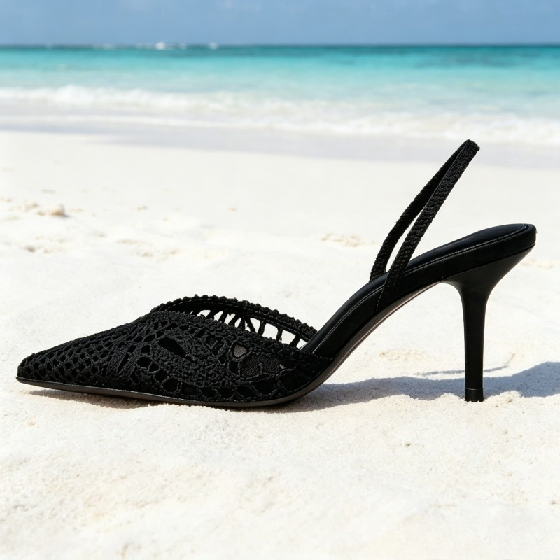 Novely Hollow Woven Design Hee - Dress Shoe Pointed ulasan dan harga