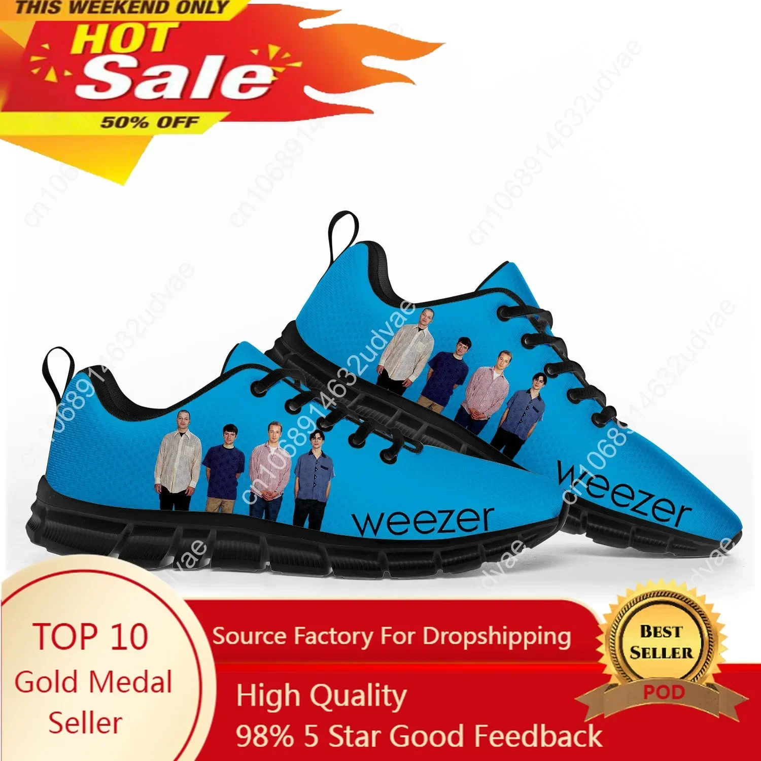Weezer Sports Shoes Mens Women - Men Shoes Black ulasan dan harga
