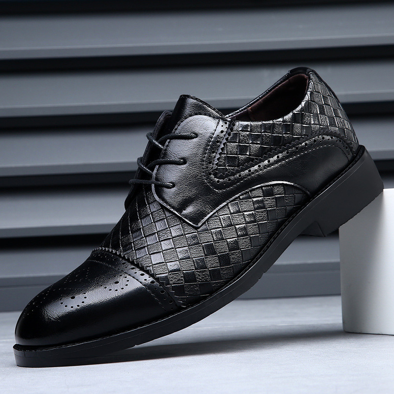 Mens Navy Blue Woven Pattern C - Men'S Shoes Navy Blue ulasan dan harga