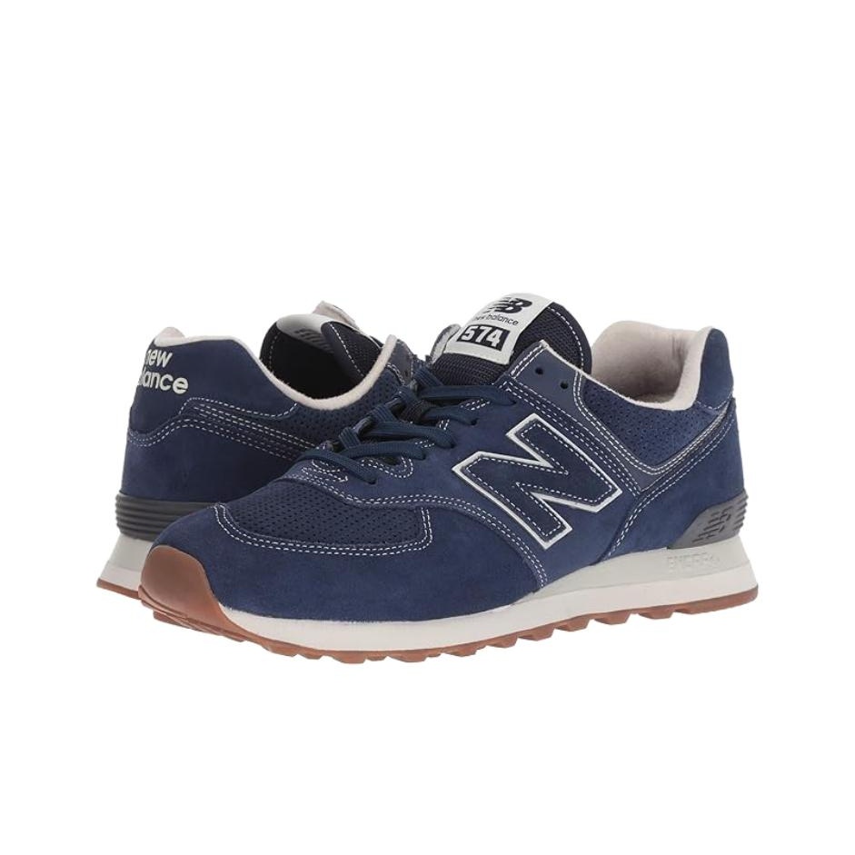 New Balance NB 574 Abrasion Re - Men'S Shoes Navy Blue ulasan dan harga