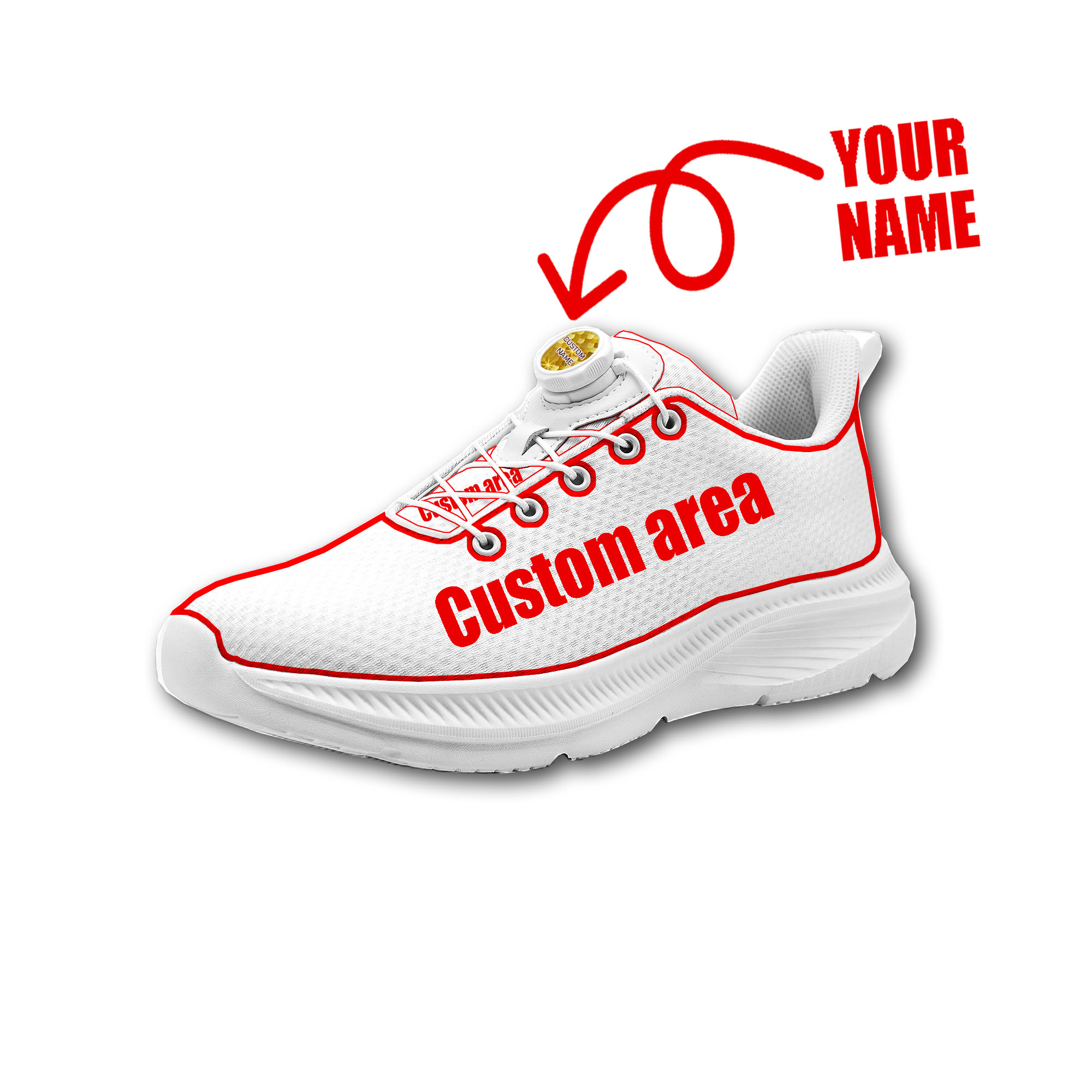 Custom Walking Shoes Men Woman - Men Shoes Name ulasan dan harga