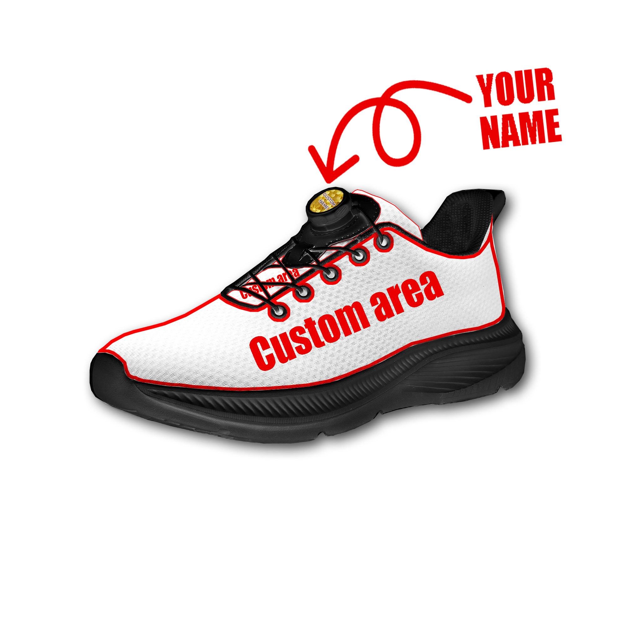 Custom Walking Shoes Men Woman - Men Shoes Name ulasan dan harga