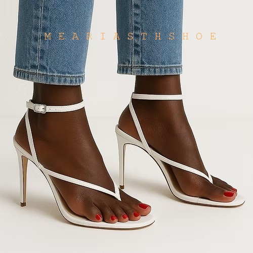 Beige Black Cross Straps Flip- - Dress Shoe Pointed ulasan dan harga