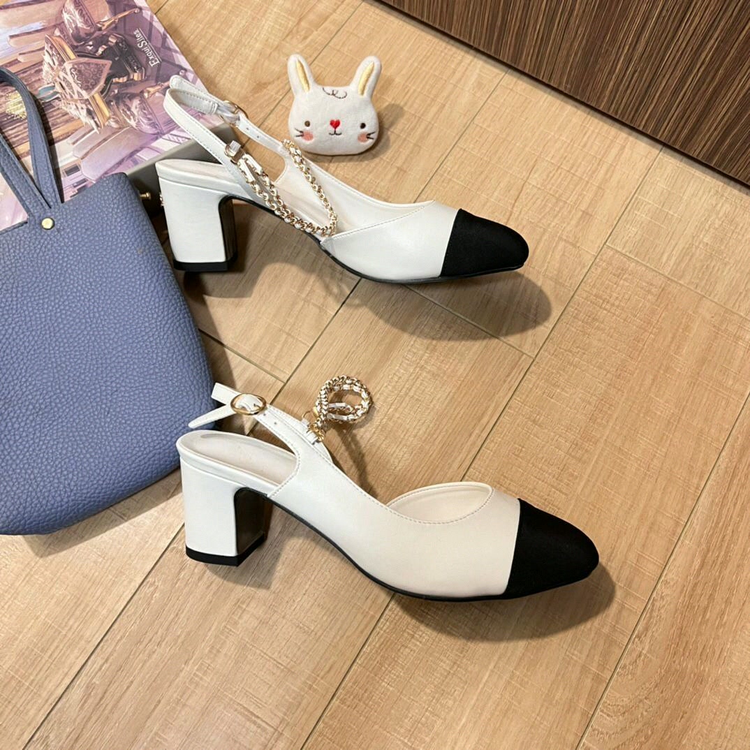 Women Slingback Pumps Two Tone - Dress Shoe Pointed ulasan dan harga