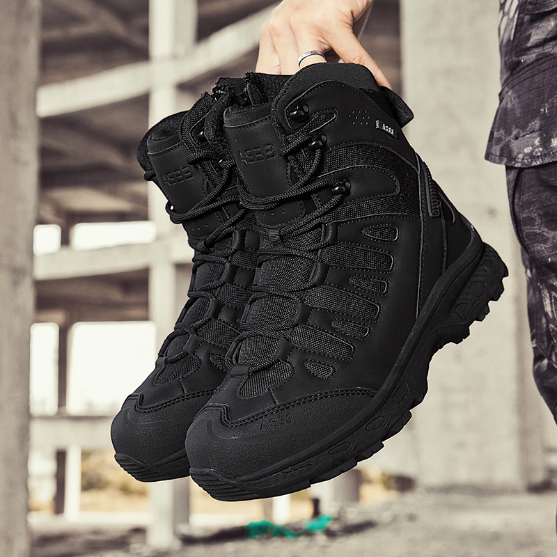 Men Tactical Boots Lace Up Bra - Men Shoes Brands ulasan dan harga